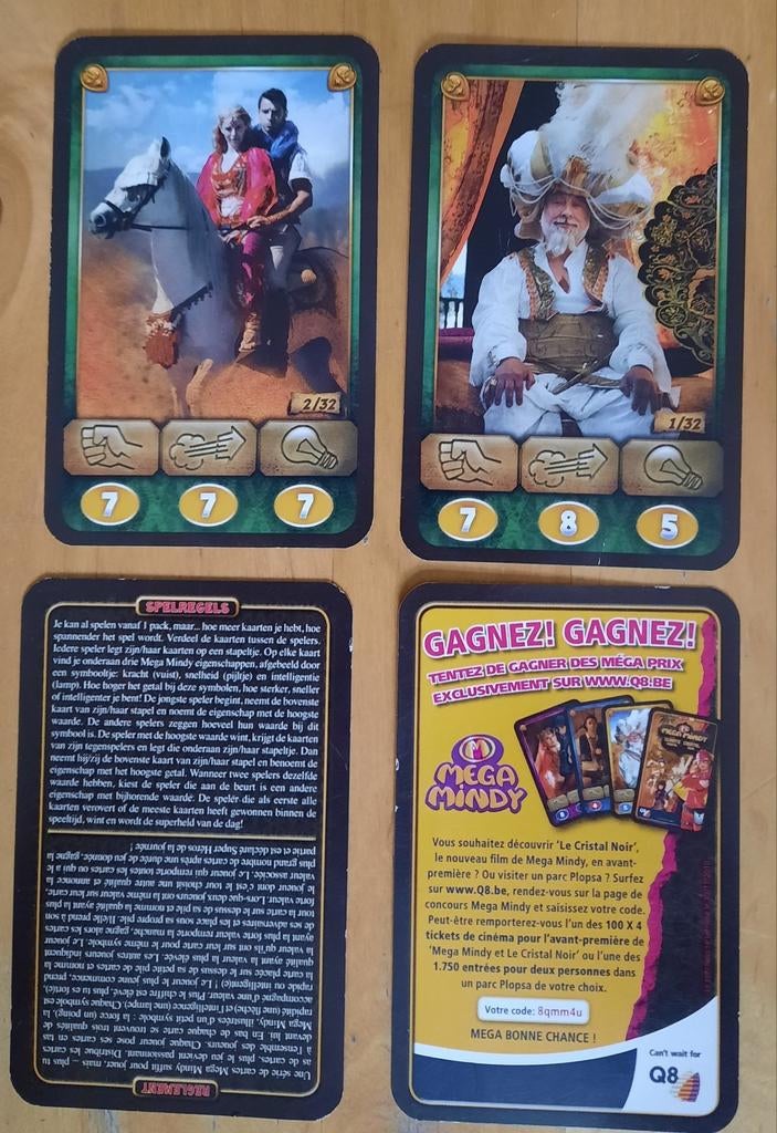 Mega Mindy Kaartjes - Q8, Ophalen of Verzenden, Gebruikt