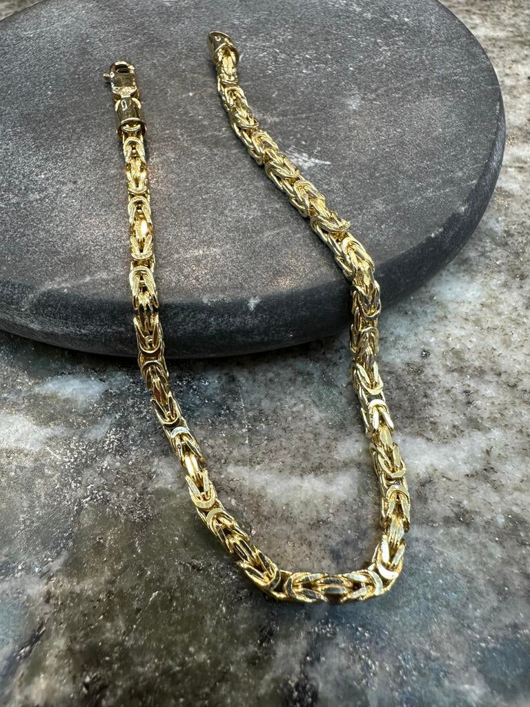 18k Gouden Koningsarmband, Ophalen of Verzenden, Nieuw, Goud