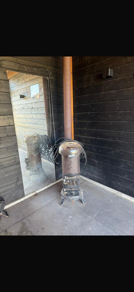 Buitenkachel met pijp, Tuin en Terras, Tuinhaarden, Ophalen, Gebruikt