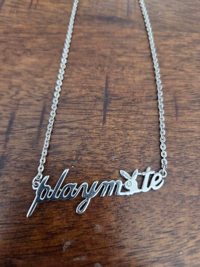 Zilveren 925 Playmate Ketting - 7.41 gram, Sieraden, Tassen en Uiterlijk, Kettingen, Gebruikt, Zilver, Zilver, Ophalen of Verzenden