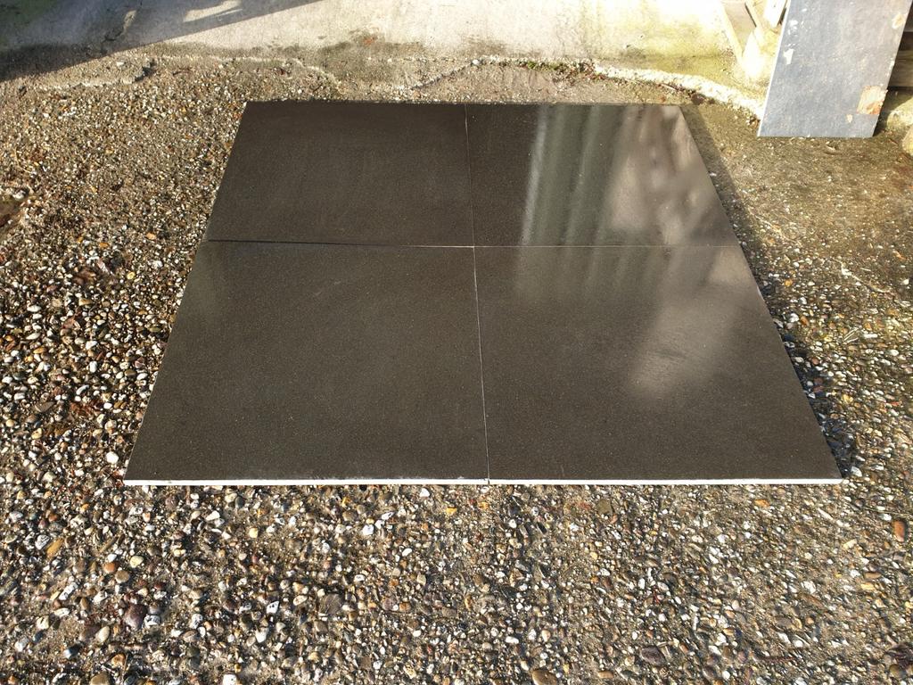 Eerste keus Absolute black graniet vloertegels 60x60cm, 60 cm of meer, Graniet, 60 cm of meer, Nieuw