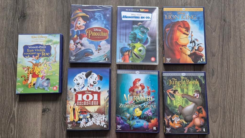Diverse Disney Dvd's, Ophalen of Verzenden, Zo goed als nieuw, Verhaal of Sprookje