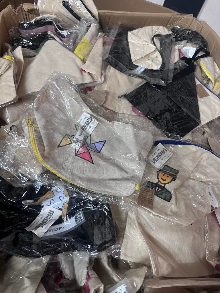 Partij Tasjes - 100% Bombull, Overige kleuren, ., Overige typen, Nieuw