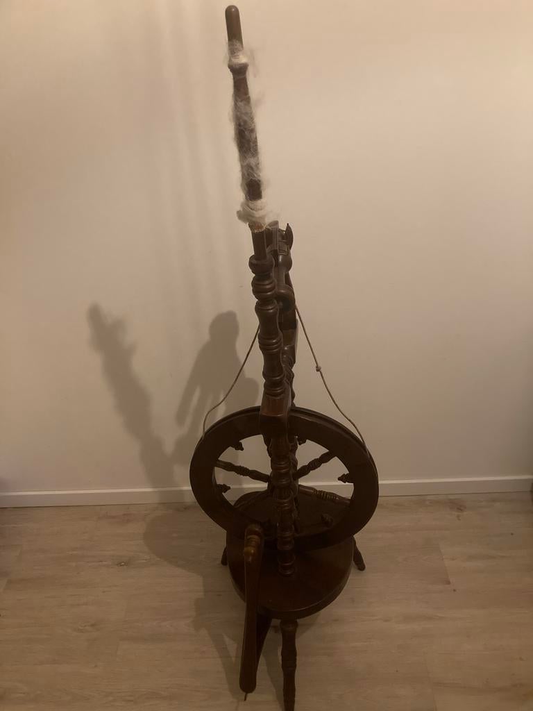 Antiek Spinnenwiel - Decoratief en Functioneel, Muziek en Instrumenten, Snaarinstrumenten | Banjo's, Gebruikt, Overige typen, Ophalen
