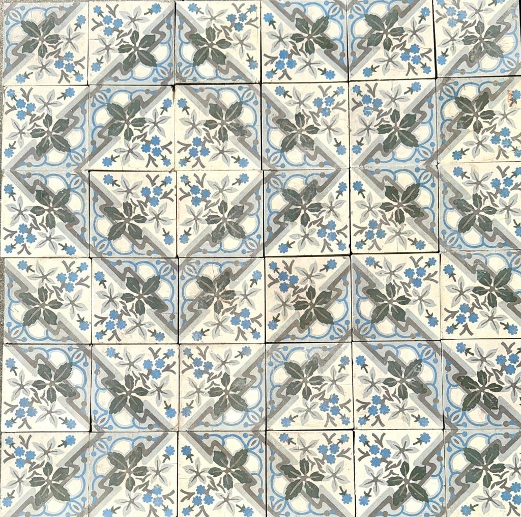 Floraal tegel motief antiek 3m2+!, Doe-het-zelf en Verbouw, Tegels, Gebruikt, Keramiek, Minder dan 20 cm, Minder dan 5 m²