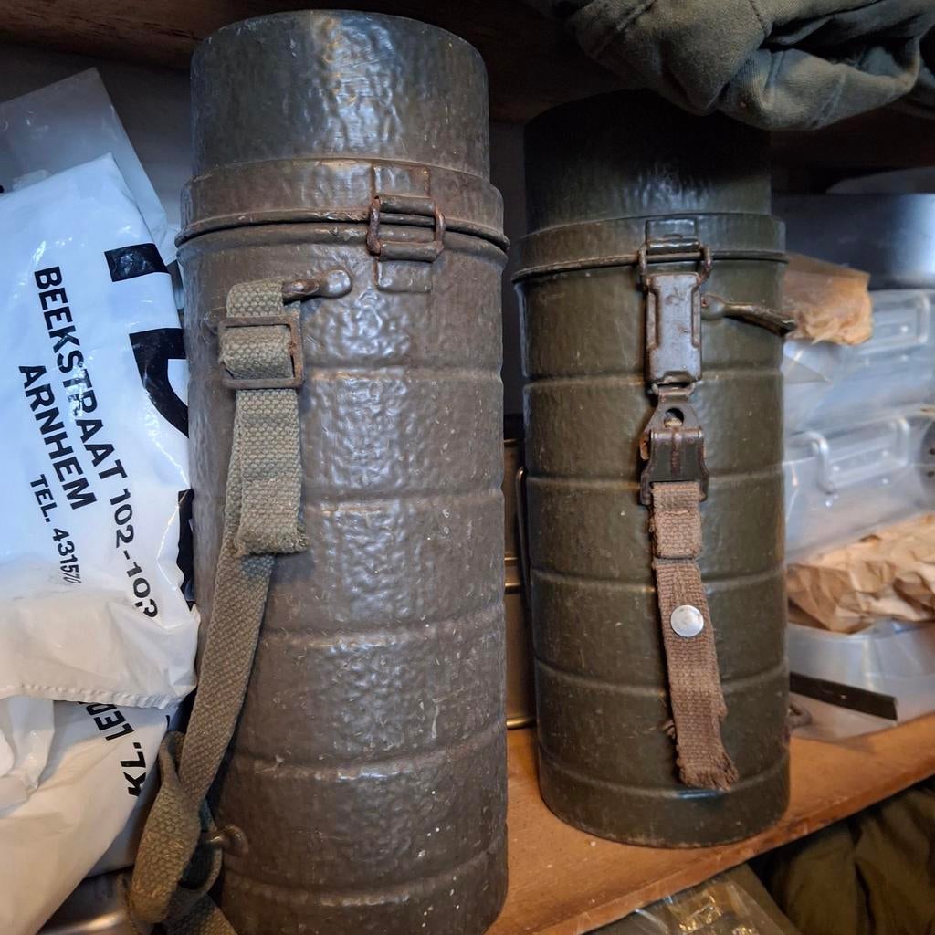 Originele leger gamel / voedselcontainer – militair dump, Verzamelen, Ophalen of Verzenden, Landmacht, Nederland