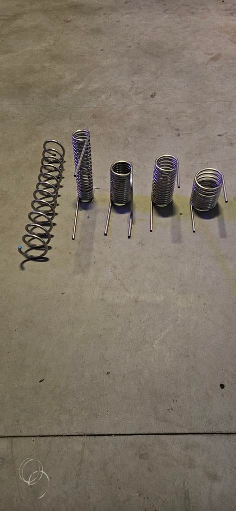 Diverse 6m spiralen rvs316l 15mm / 12mm buis warmtewisselaar, Doe-het-zelf en Verbouw, Buizen en Afvoer, Nieuw, Overige typen