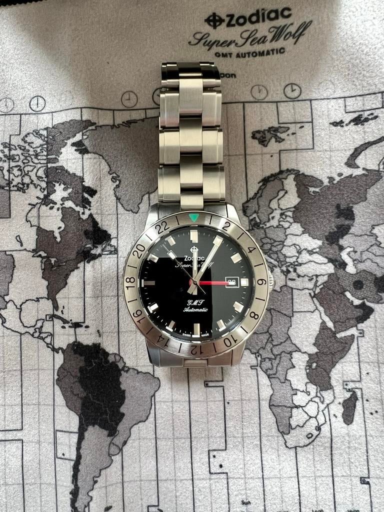 Foto 8 van 🌊 Zodiac Super Sea Wolf GMT (ZO9405) full set 🐺
