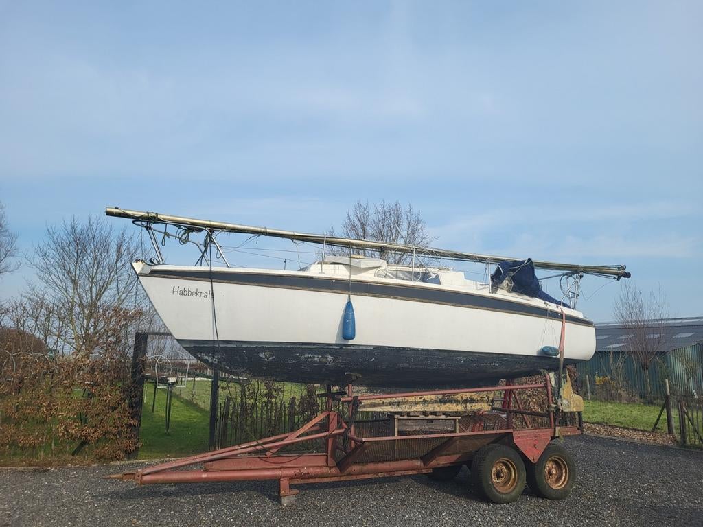 Kajuitzeilboot Kievit 680. T.e.a.b, Ophalen, Gebruikt