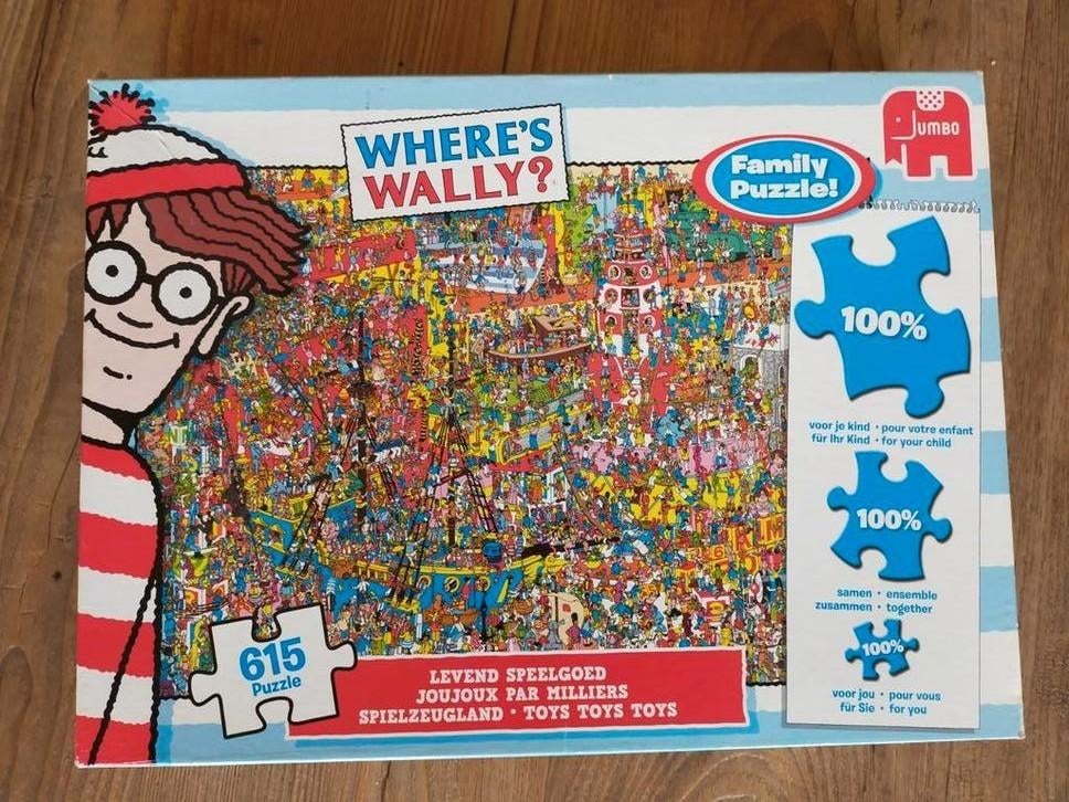 Familie puzzel where's Wally?, Ophalen of Verzenden, Minder dan 500 stukjes