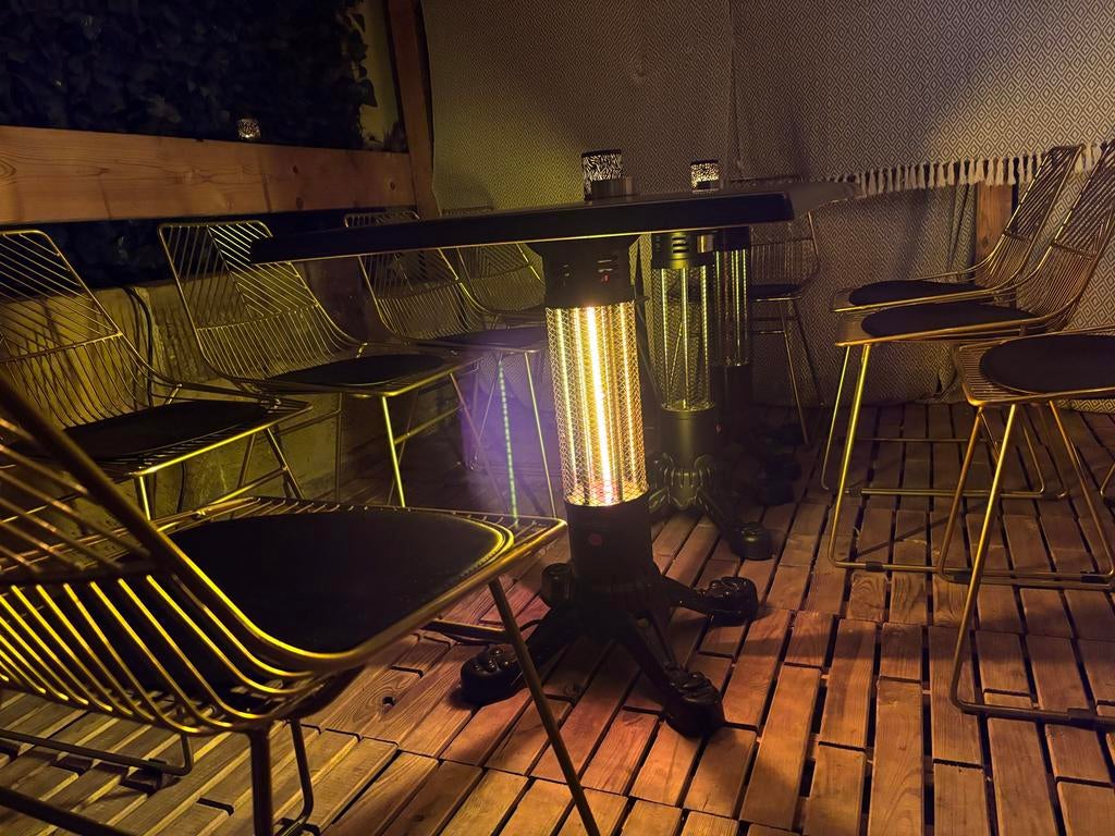 Tafel heater / Bistrotafel met Infrarood Verwarming 2000W, Tuin en Terras, Terrasverwarmers, Vloer, Nieuw, Waterbestendig, Ophalen