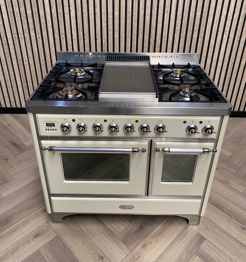 Luxe Boretti Majestic Gas 100cm Crème + Frytop