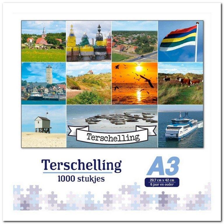 Terschelling, de leukste legpuzzel ter wereld - 1000 Stukjes, Hobby en Vrije tijd, Ophalen of Verzenden, 500 t/m 1500 stukjes