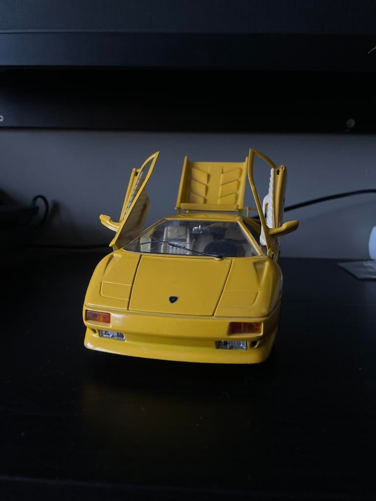 Gele Lamborghini diablo, Ophalen of Verzenden, Gebruikt, Auto, Bburago