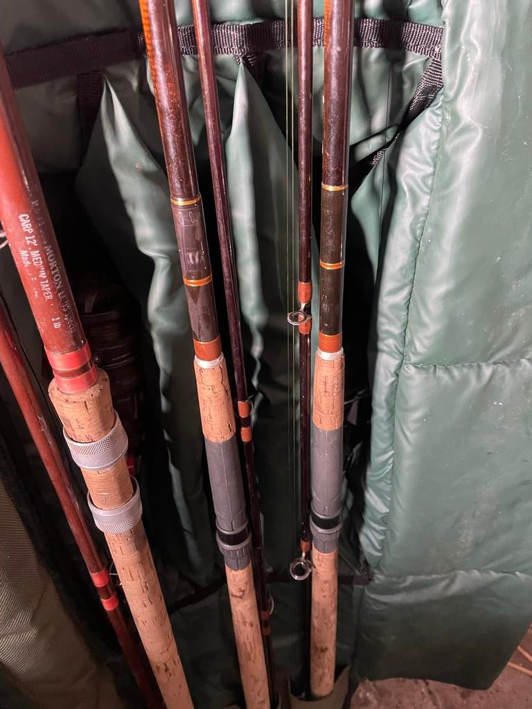 Zelfgemaakte hengels 1,5 lbs - Prachtige set!, Watersport en Boten, Hengelsport | Karpervissen, Ophalen of Verzenden, Gebruikt