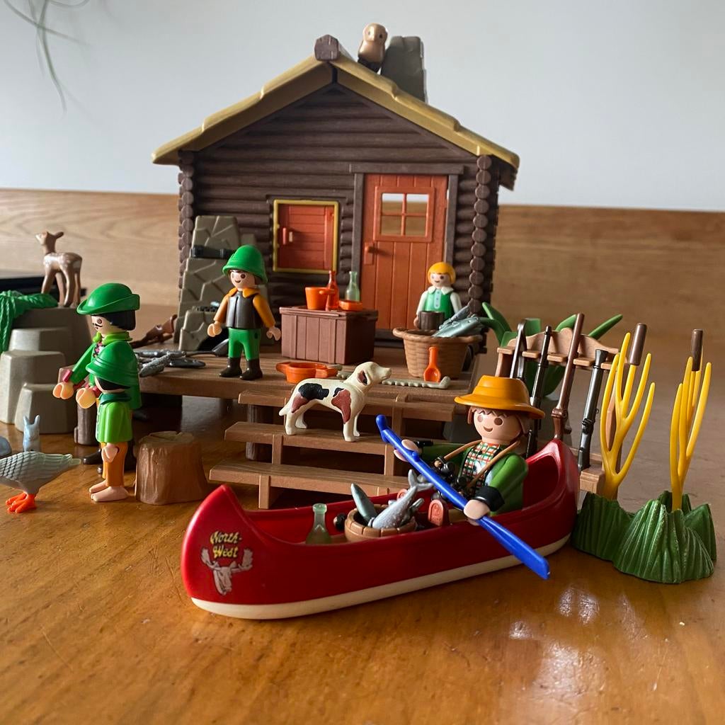 Playmobil Avontuurlijke Blokhut 3826 + extra, Ophalen of Verzenden, Gebruikt, Los playmobil