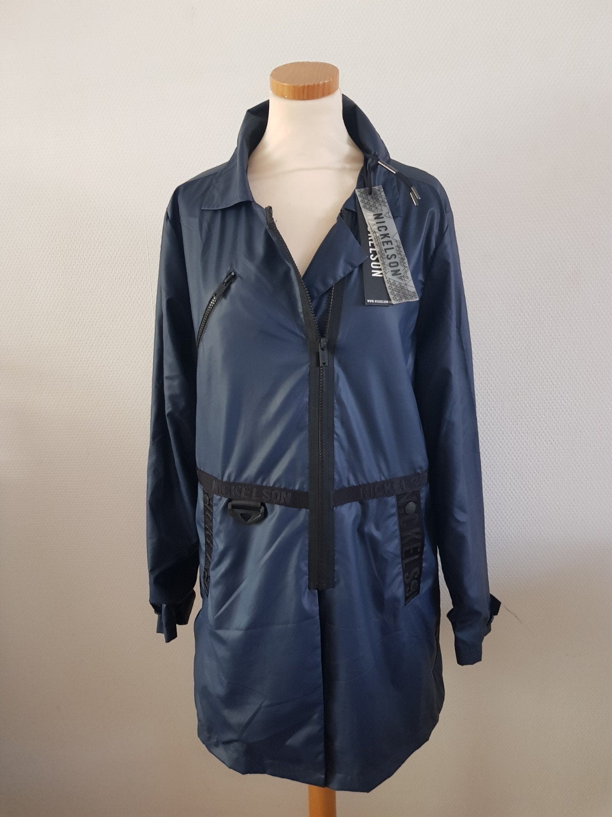 Nickelson zomer jas XL marineblauw nieuw, Ophalen of Verzenden, Nieuw, Maat 46/48 (XL) of groter, Blauw