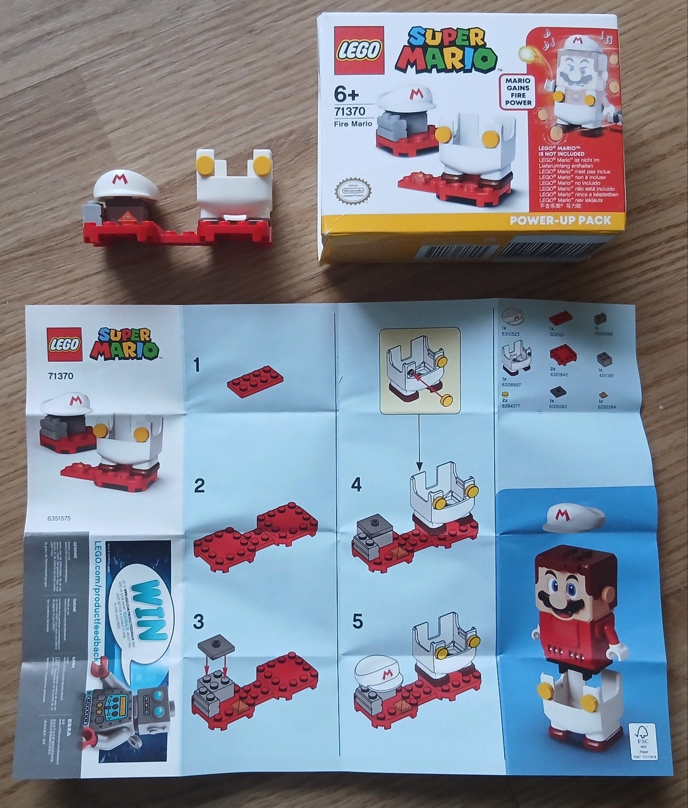 Lego Super Mario 71370 Fire Mario, Overige thema's, Lego, Ophalen of Verzenden, Zo goed als nieuw