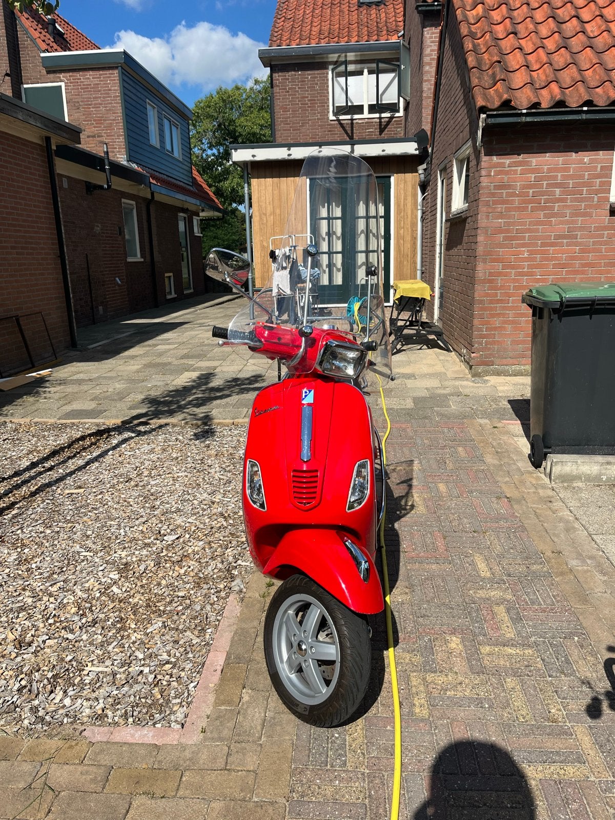 Rode Vespa LX - Gebruikt met lichte schade, Ophalen, Gebruikt, Maximaal 45 km/u, Benzine
