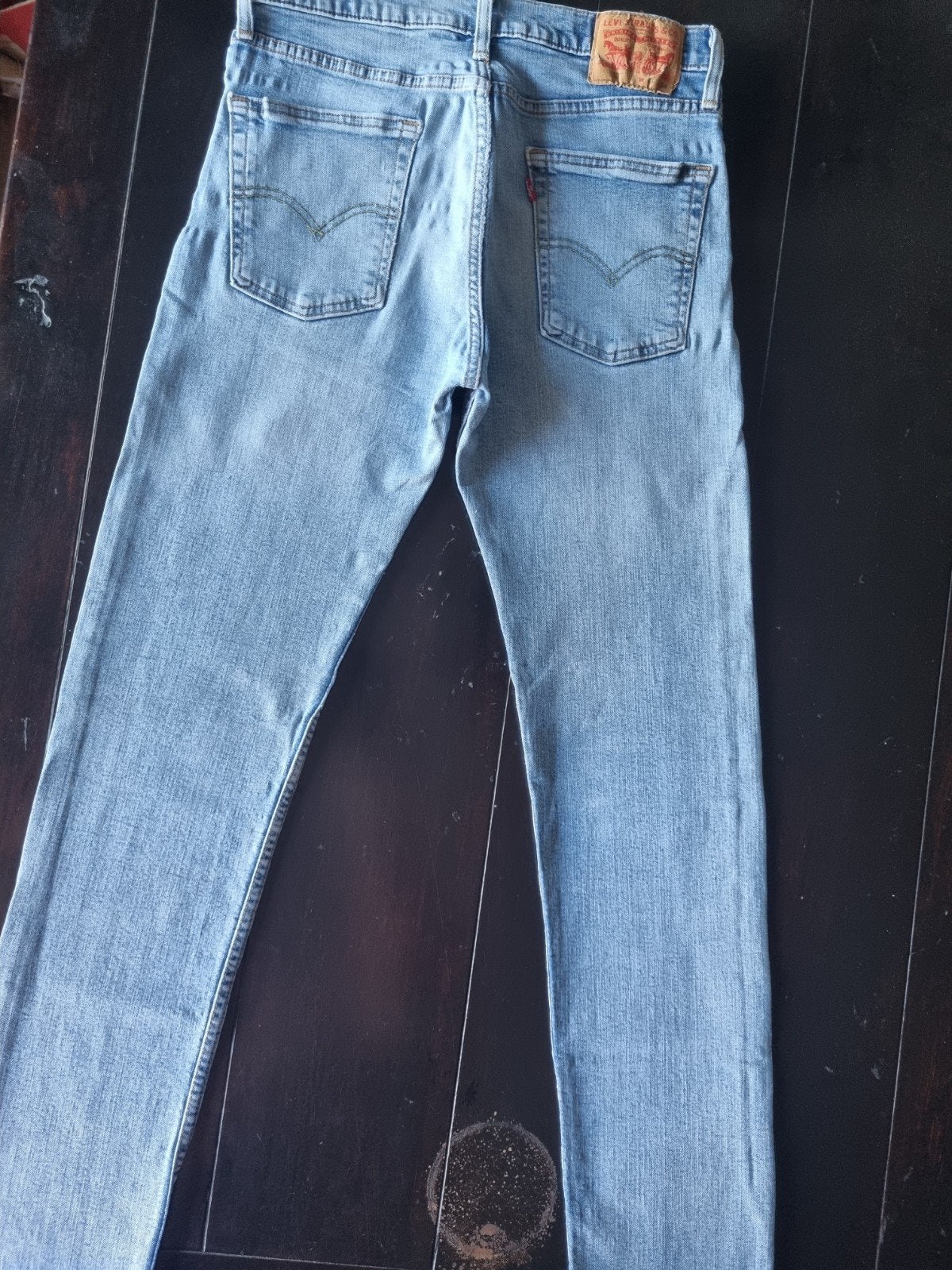 LICHTE LEVI STRAUSS 510 SLIM STRETCH TAPERED JEANS 31/34, Blauw, W32 (confectie 46) of kleiner, Ophalen of Verzenden, Zo goed als nieuw