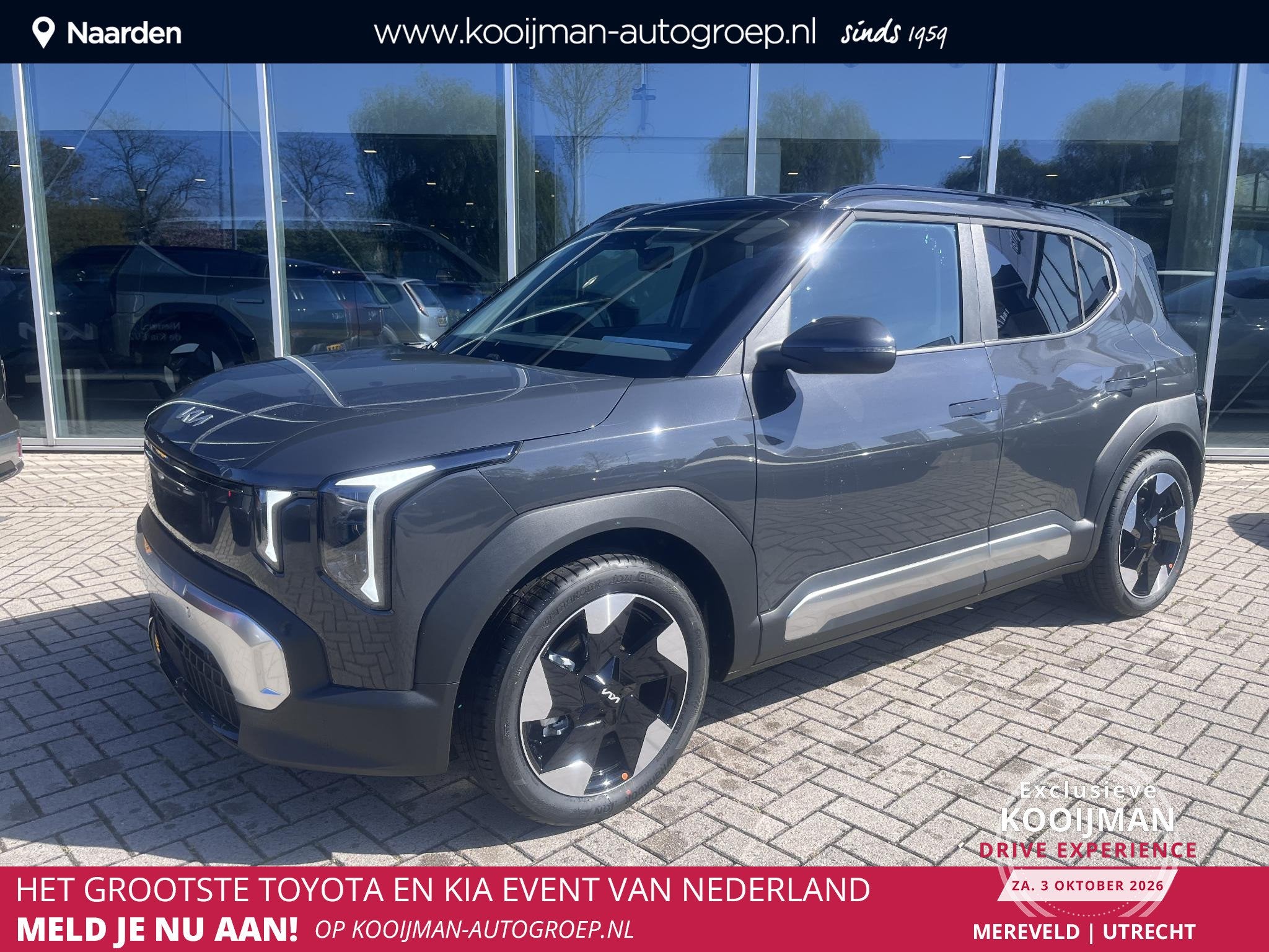 Kia EV2 Plus Advanced 42.2 kWh 4p. TIJDELIJK EXTRA INRUIL!, Auto's, Stof, Overige modellen, Automatische klimaatregeling, 4 stoelen