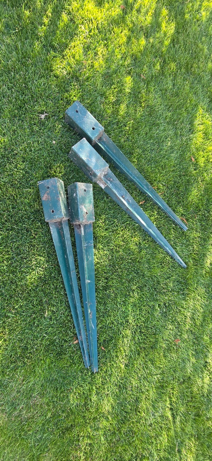 Paalhouders voor palen van 6,7 cm - 4 stuks, Ophalen, Gebruikt, Minder dan 180 cm, Overige typen