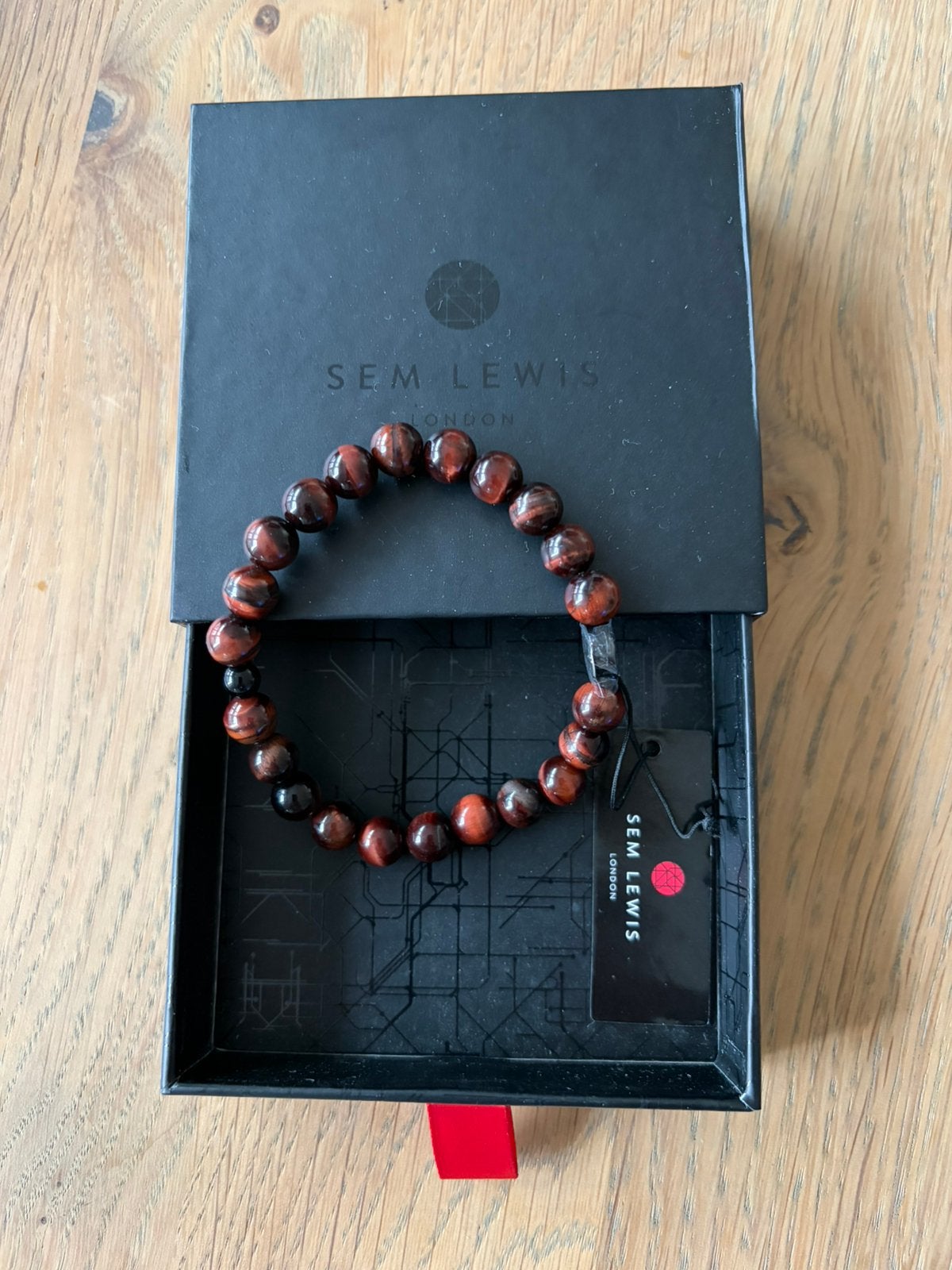 Sem Lewis kralenarmband, Ophalen, Overige materialen, Bruin, Nieuw