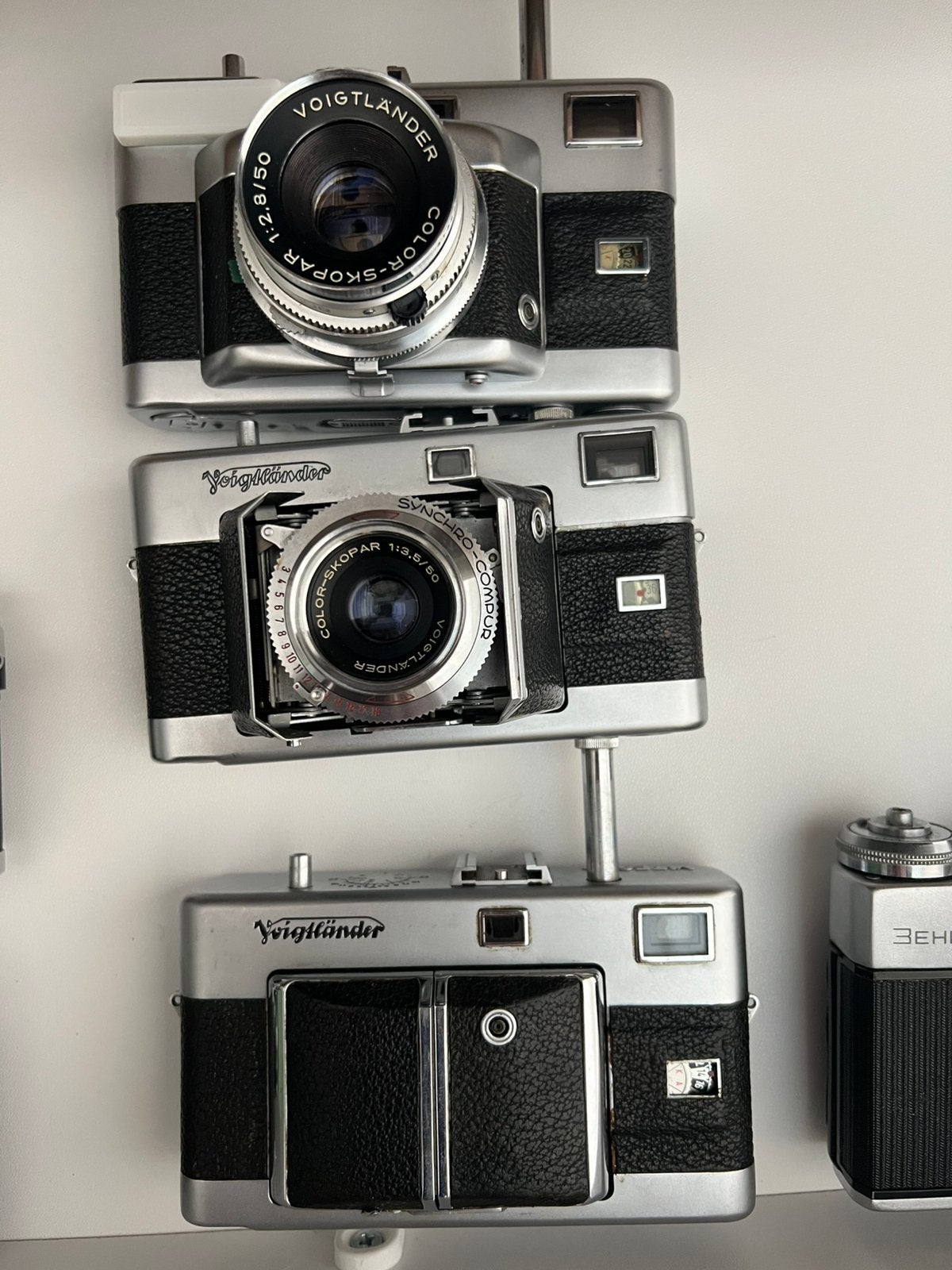 3x voigtlander, Compact, Ophalen of Verzenden, Voigtlander, Niet werkend