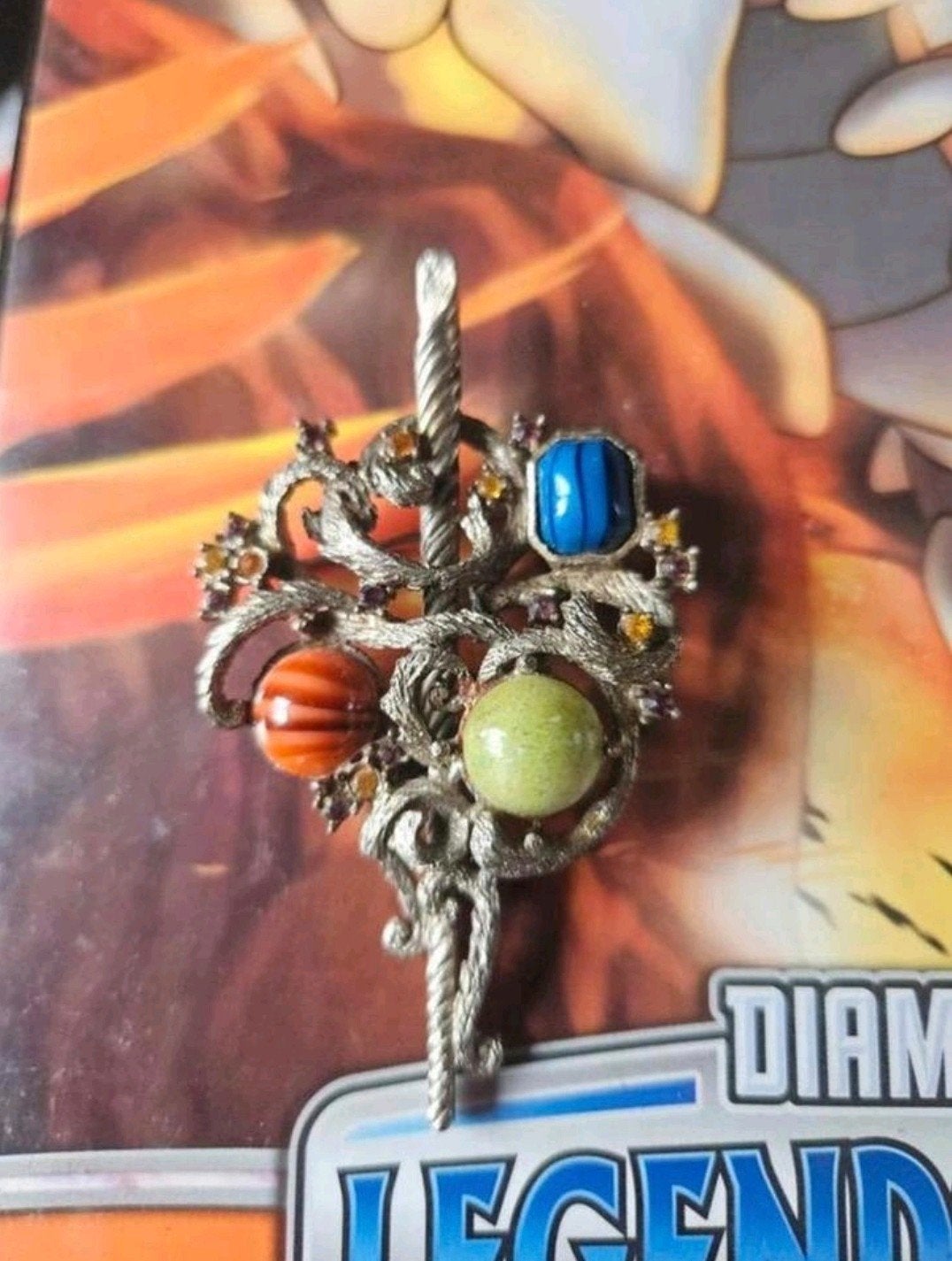 Broches, Sieraden, Tassen en Uiterlijk, Broches, Ophalen of Verzenden, Gebruikt, Zilver, Overige materialen