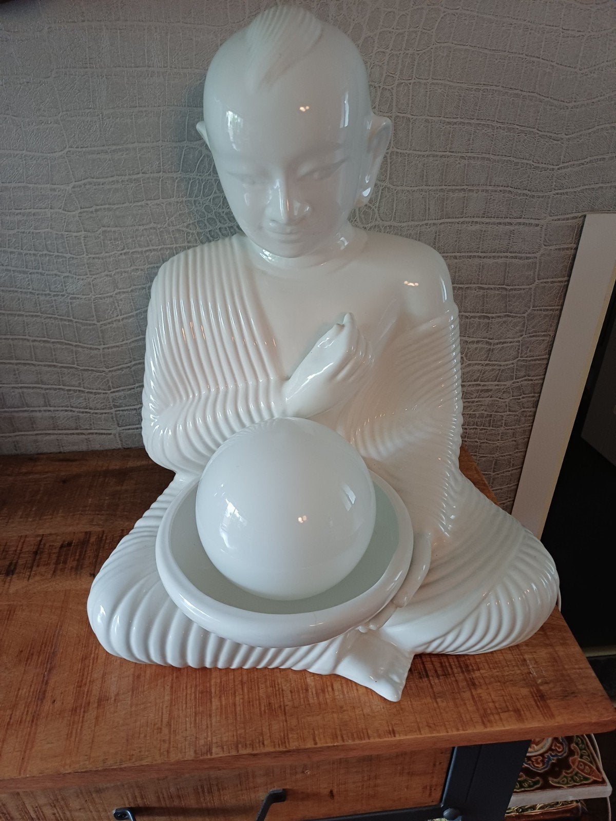 Vintage Boeddha Lamp - Sfeervolle Tafellamp, Ophalen, Zo goed als nieuw, Boeddhistisch, Zen, Modern