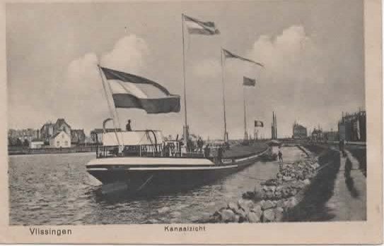 Vlissingen Kanaalzicht, Verzenden, Voor 1920, Gelopen, Zeeland