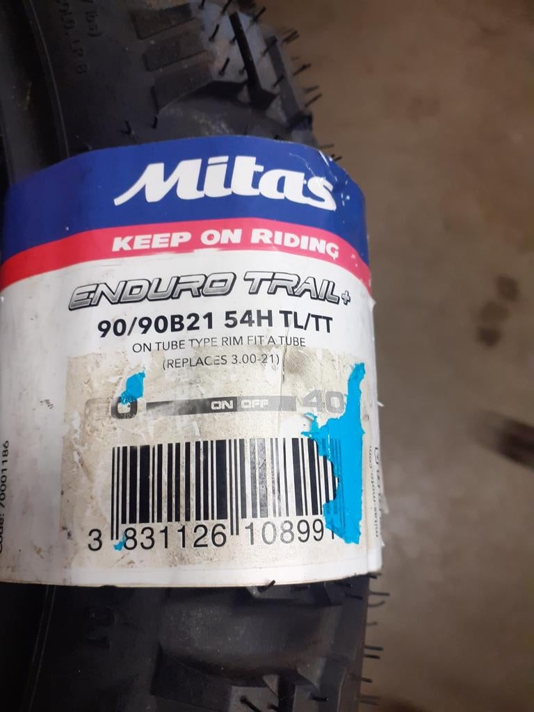 Nieuwe Mitas Enduroband 90/90 54H, Ophalen, Nieuw