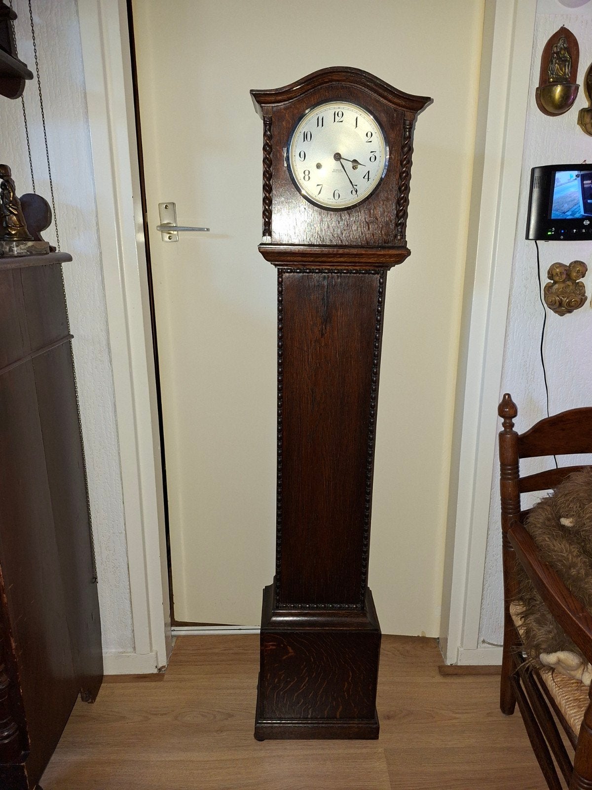 Staand horloge Engels.uniek exemplaar, Antiek en Kunst, Antiek | Klokken, Ophalen