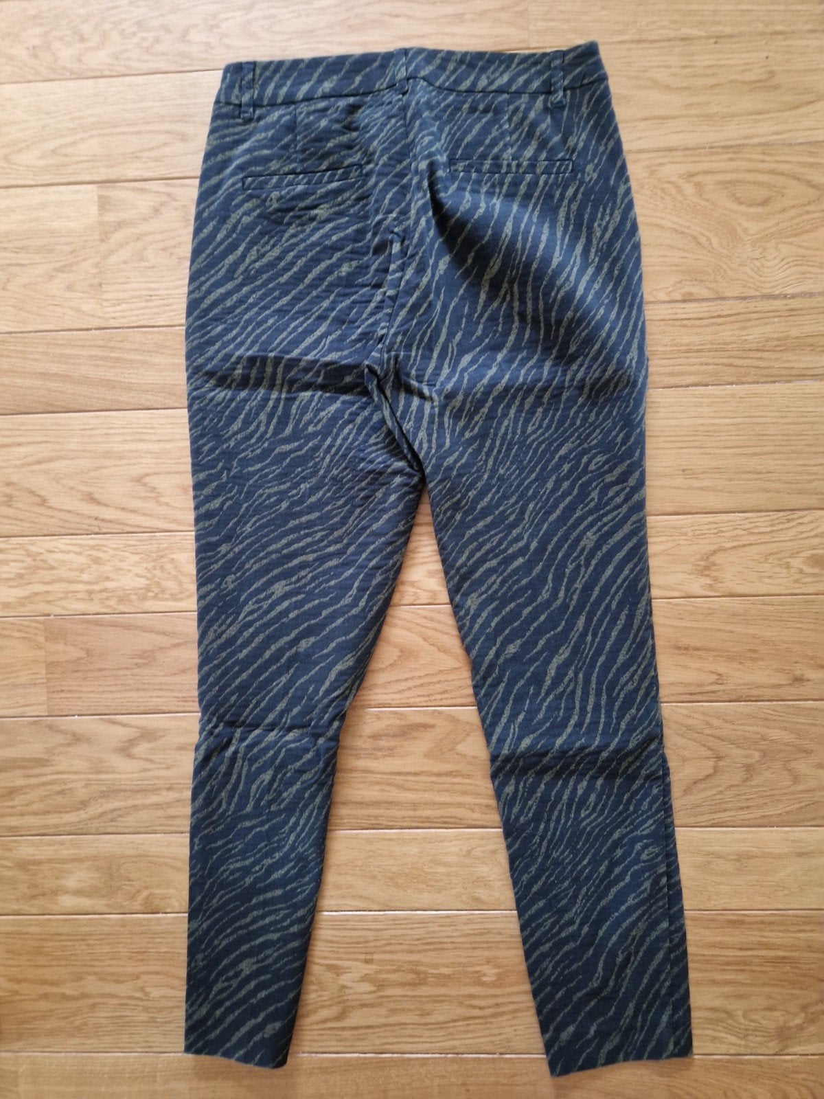 Zwarte broek met zebraprint van Saint Tropez, Blauw, Ophalen of Verzenden, Zo goed als nieuw, Maat 36 (S)