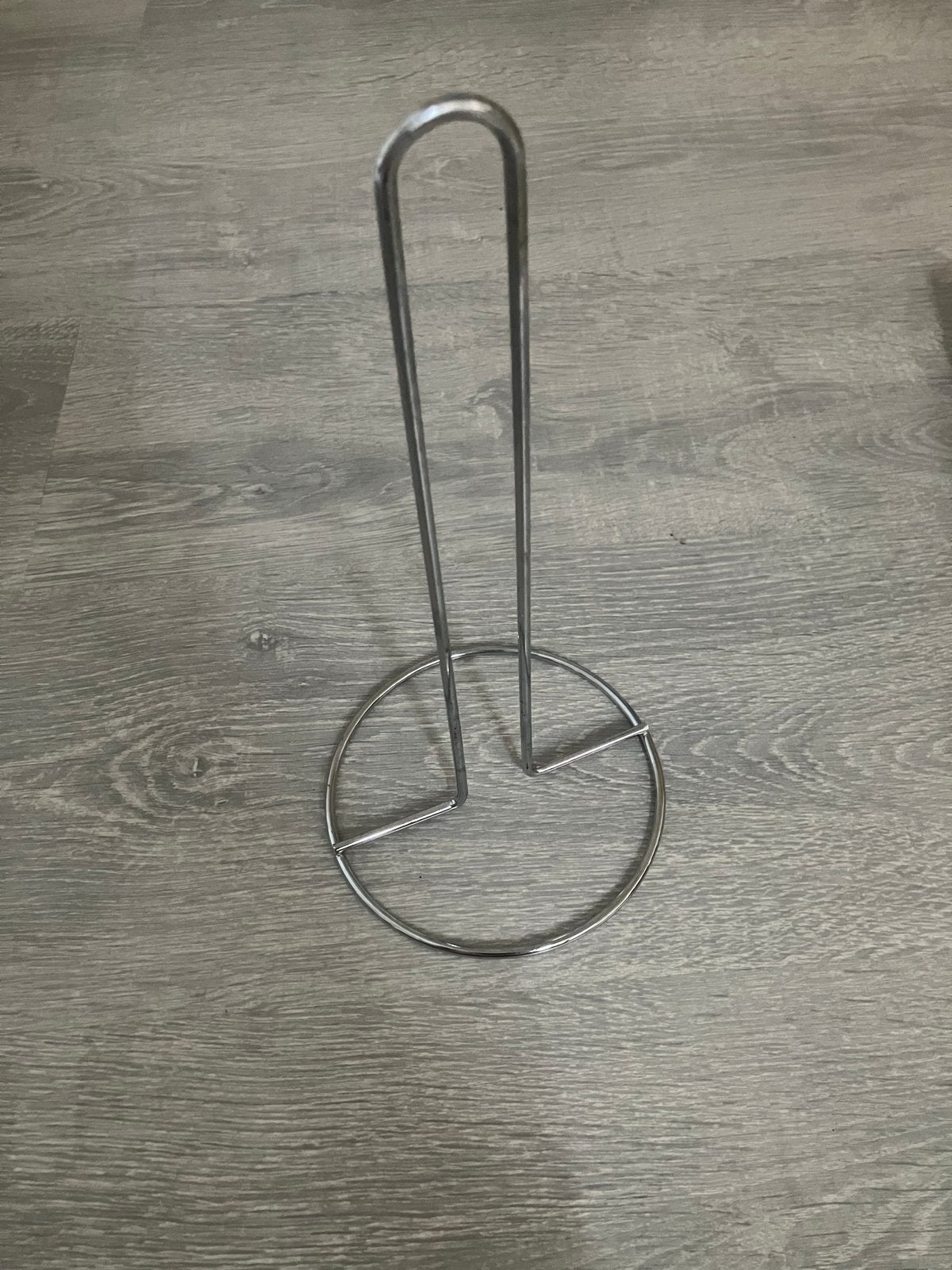 Metalen keukenrolhouder - Zilverkleurig, Huis en Inrichting, Keuken | Keukenbenodigdheden, Zilver, Ophalen of Verzenden, Metaal