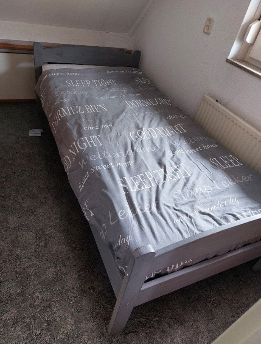 Gratis 1 persoons bed, Ophalen, Gebruikt, Eenpersoons