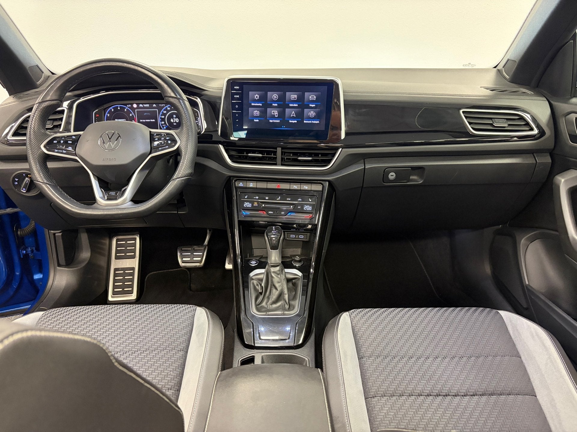 Volkswagen T-Roc Cabrio 1.5 TSI R-Line*Winterpakket*Apple/ A, Auto's, Dealer onderhouden, Euro 6, 4 cilinders, Blauw