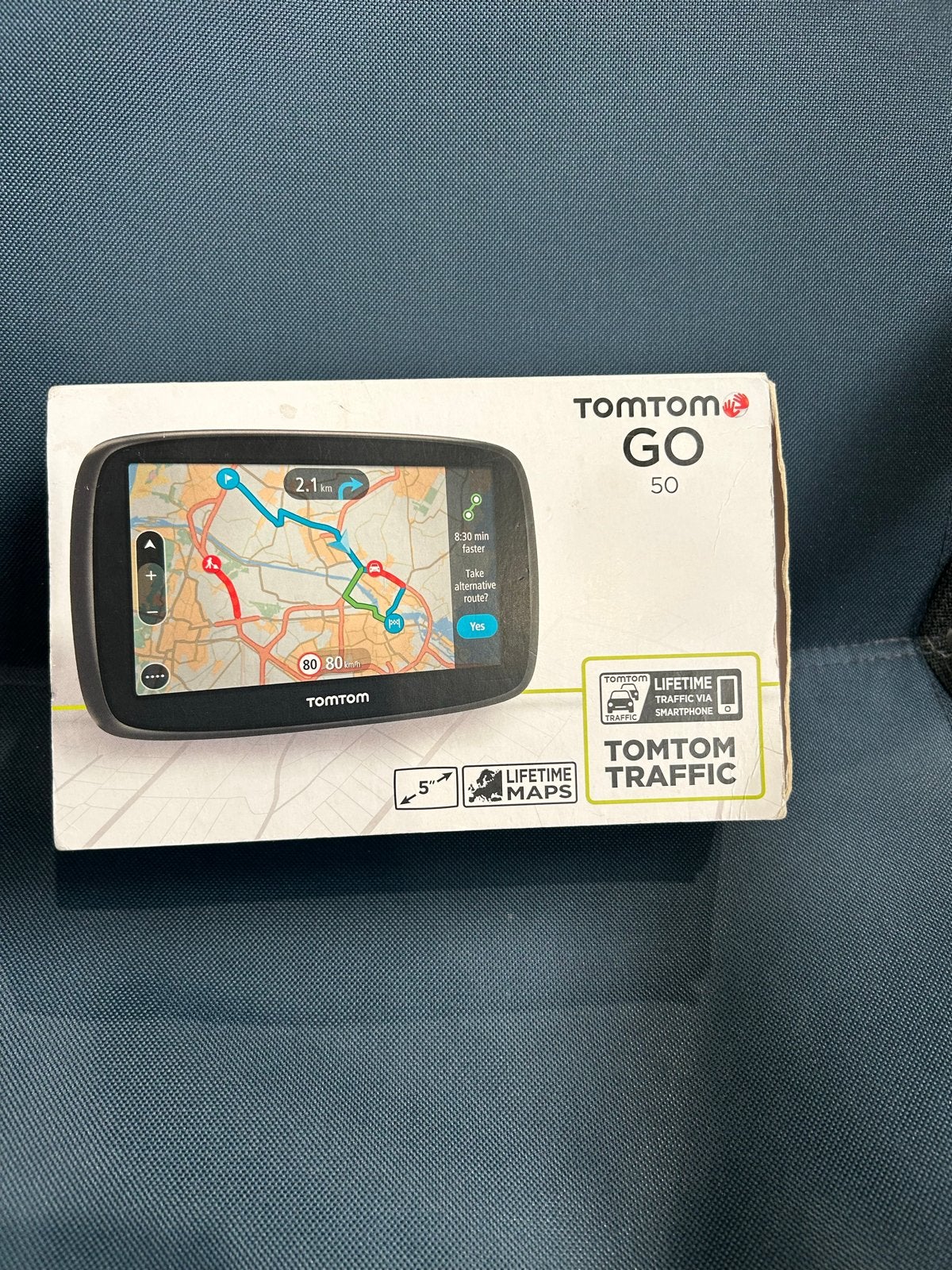 TomTom GO 50 GPS Navigatiesysteem met Bluetooth, Ophalen of Verzenden, Zo goed als nieuw