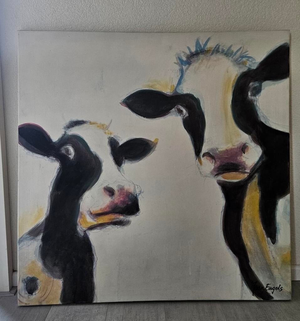 Schilderij koeien, Ophalen