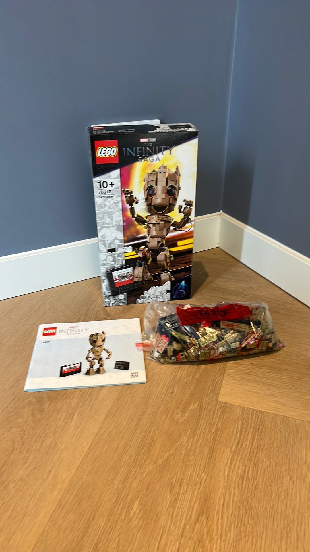Lego Marvel 76217 I am Groot, Ophalen, Zo goed als nieuw, Complete set, Lego