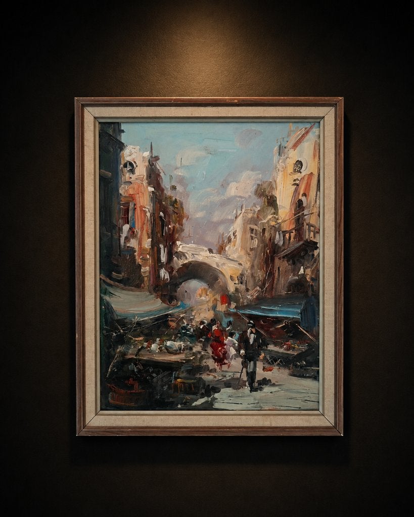 Le Petit Marché, Paneel, Impressionistisch, Ophalen of Verzenden, Bijzondere lijst