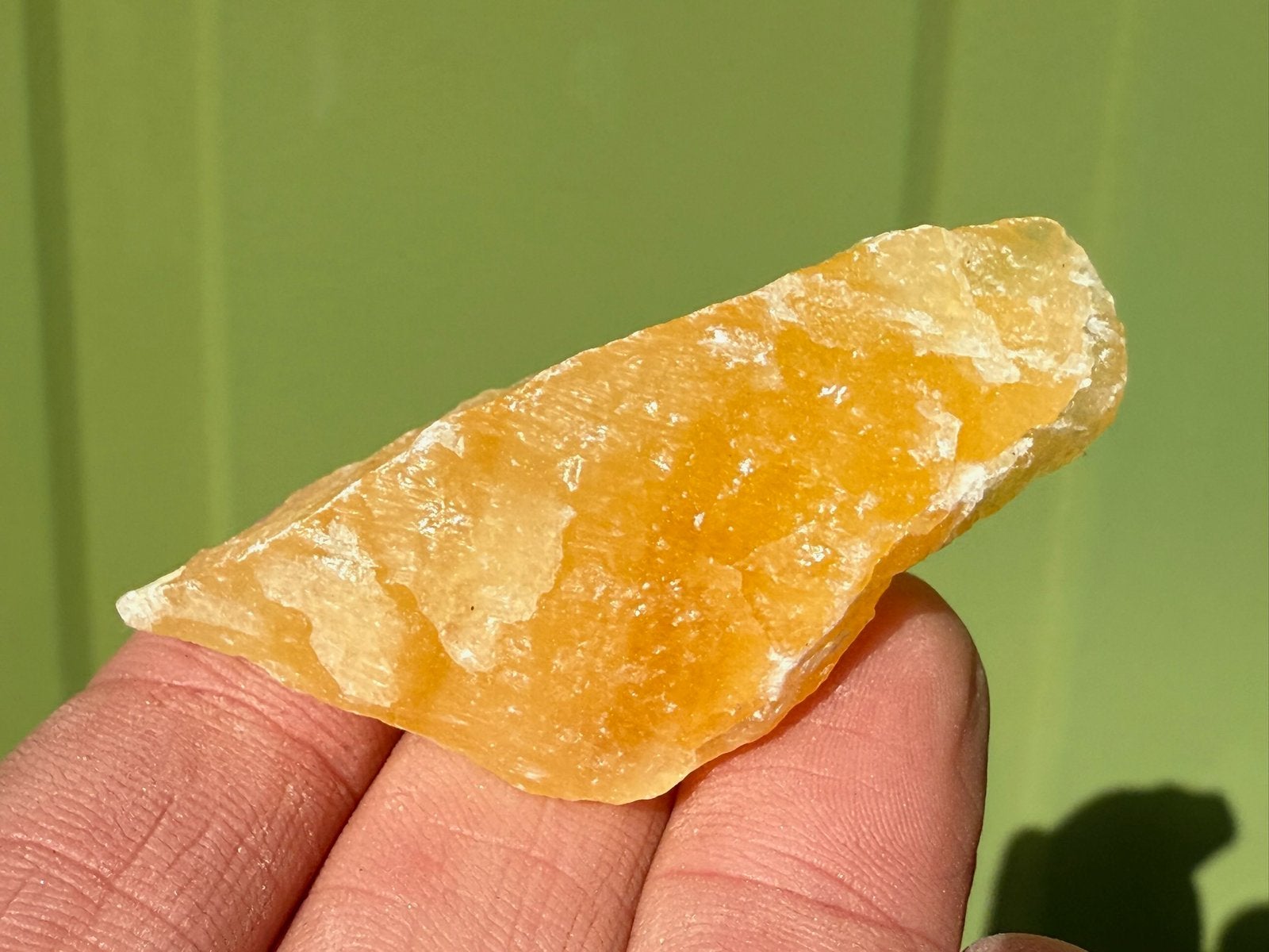 Oranje Calciet uit Mexico mineralen, Ophalen of Verzenden, Mineraal