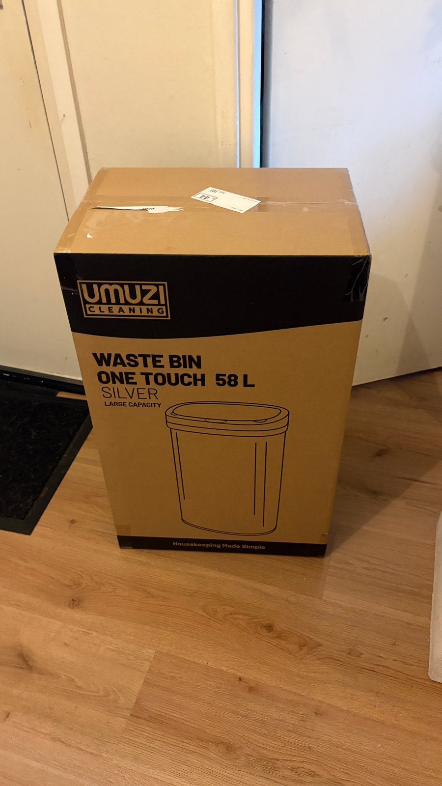 Umuzi Cleaning Prullenbak - 58 liter - NIEUW, Nieuw, 40 liter of meer, Ophalen of Verzenden, Rvs