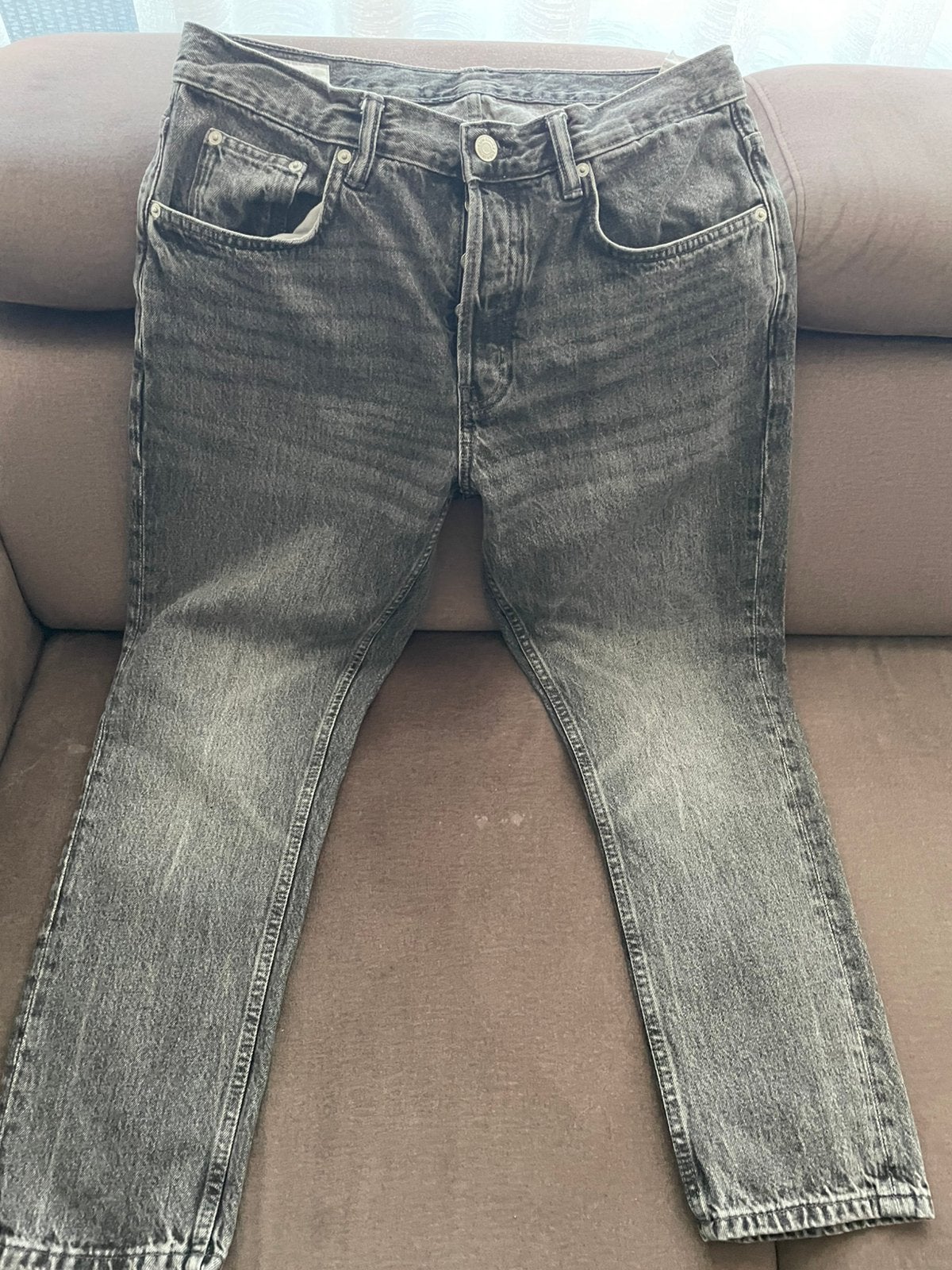 Zara slim fit maat 42, Ophalen of Verzenden, Zo goed als nieuw, Blauw, W32 (confectie 46) of kleiner