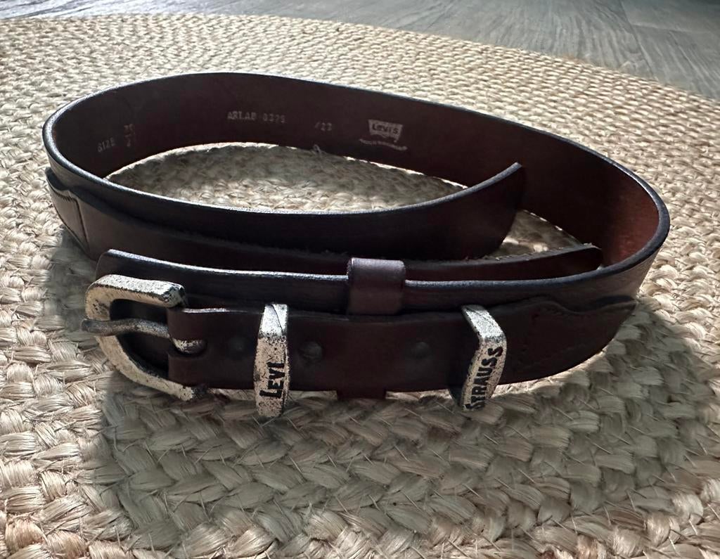 Vintage ceintuur riem Levis 65/70cm, Minder dan 80 cm, Echt leder, Heupriem, Ophalen of Verzenden