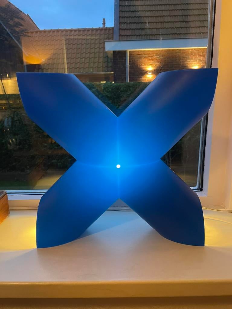 Cosi come protocol Paris X lamp blauw plastic vintage, Ophalen of Verzenden, Gebruikt, Minder dan 50 cm