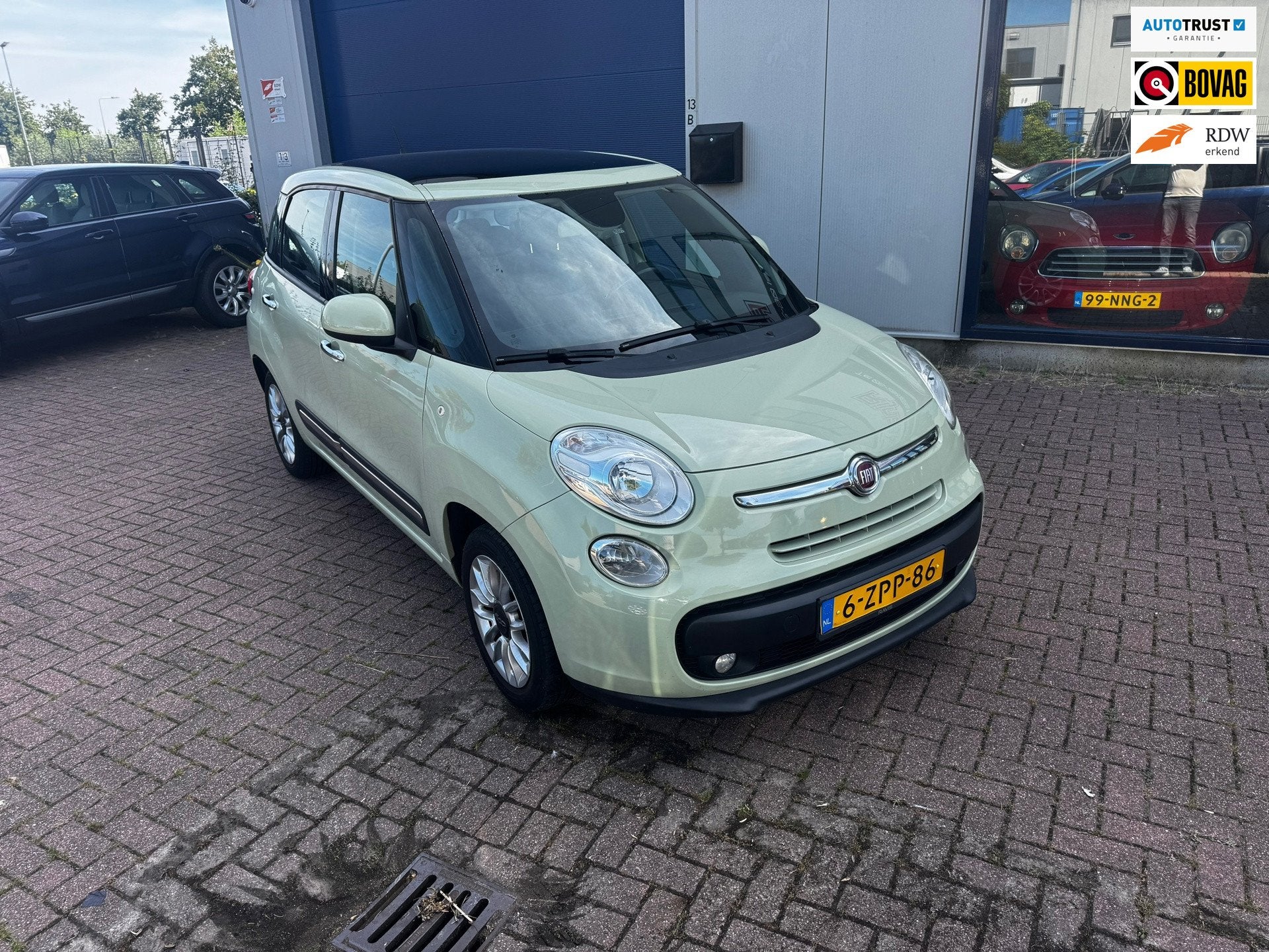 Fiat 500 L 0.9 TwinAir Lounge, Auto's, Fiat, Gebruikt, Euro 6, Leder en Stof, Bedrijf
