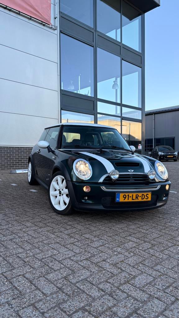 Mini 1.6 Cooper S 2003 Milltek, Pano, PDC, NAP nieuwe APK, Voorwielaandrijving, Euro 5, Zwart, 4 cilinders