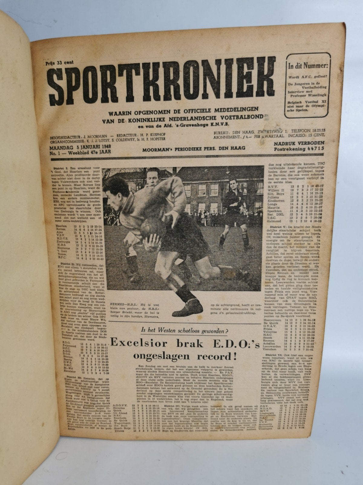 KNVB - Sportkroniek Jaargang 1948 - BVV (fc den Bosch), Ophalen of Verzenden