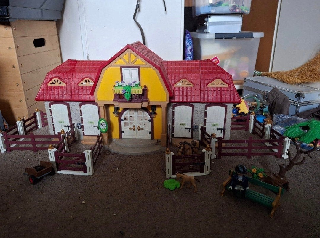 playmobiel grote paardenranch compleet. 5221, Ophalen, Zo goed als nieuw, Complete set